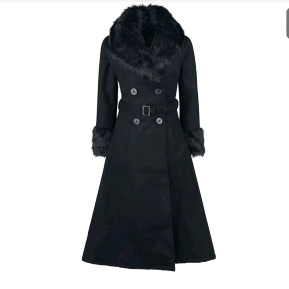 Rockabella Jackets & Blazers - Rockabella Stop Staring Gothic Fur coat L XL 12 14